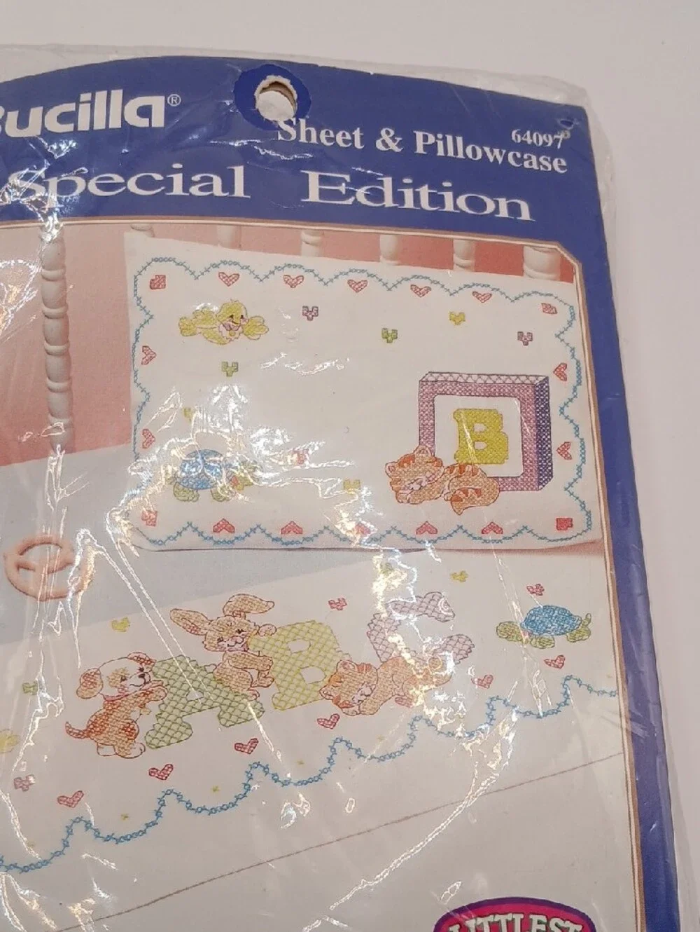 Bucilla Littlest Pet Shop Sheet & Pillowcase Cross Stitch *Floss Not Included
